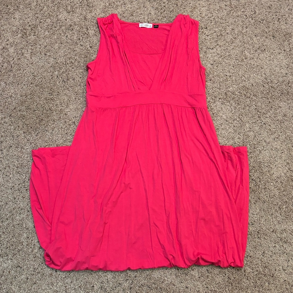 Elegant Pink Sleeveless Dress